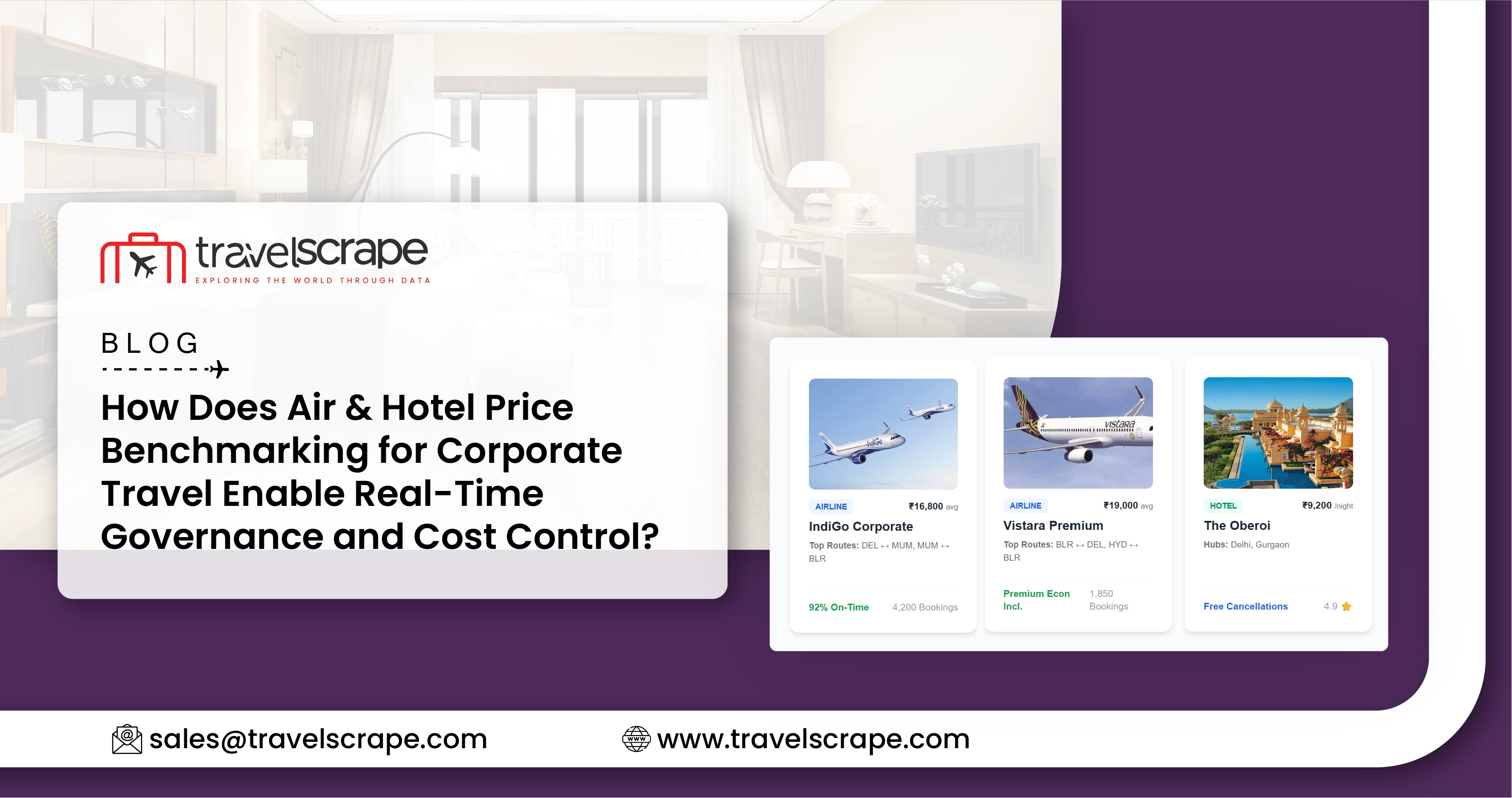 Air & Hotel Price Benchmarking for Corporate Travel